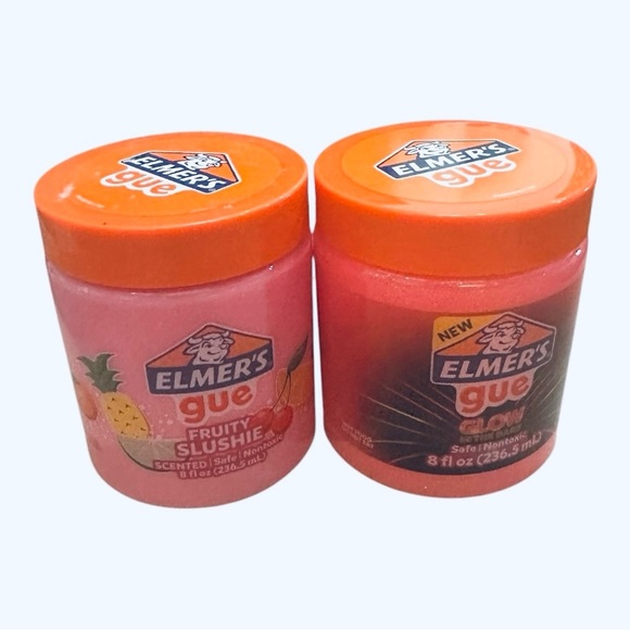 Elmer’s Gue Slime Set | 2-Pack | Fruity Slushie & Glow | 8 oz Each - Picture 3 of 3